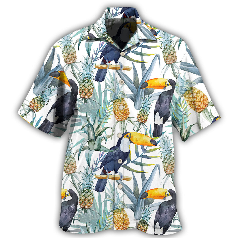 Tropical Bird Minimal Background - Hawaiian Shirt