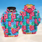 Tropical Flowers Art – 3D Hoodie