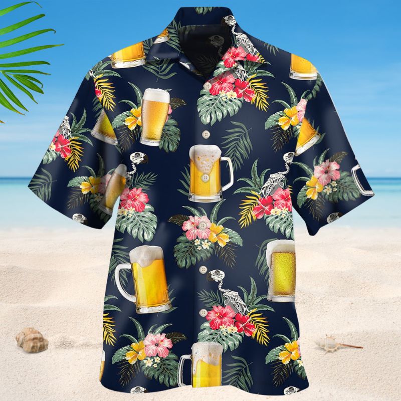 Tropical Floral Beer Style – Hawaiian Shirt