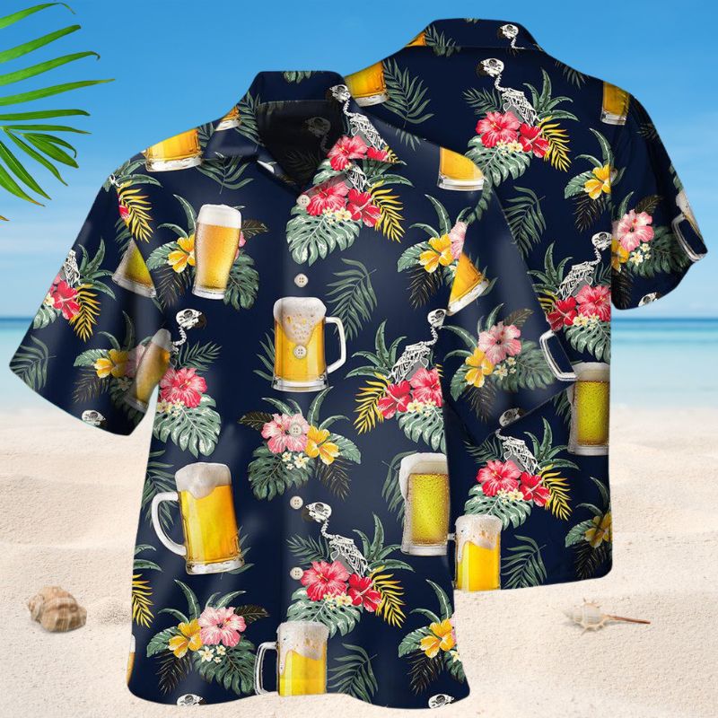 Tropical Floral Beer Style – Hawaiian Shirt