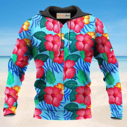 Tropical Garden Flowers Style - 3D Hoodie