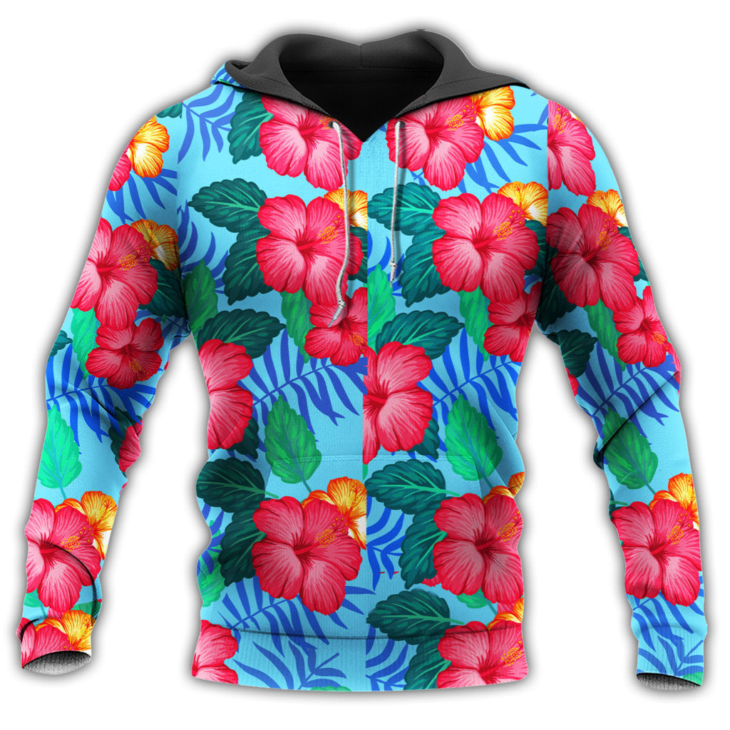 Tropical Garden Flowers Style - 3D Hoodie