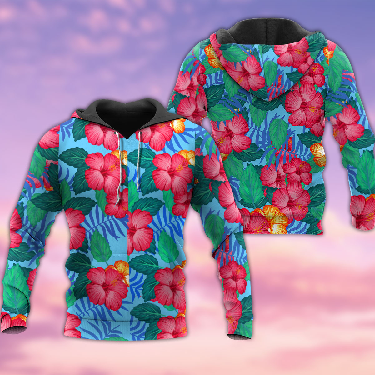 Tropical Garden Flowers Style - 3D Hoodie3