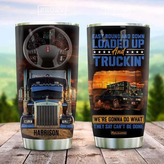 Truck Driver Personalized 20 Oz Tumbler For Travel Gifts