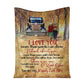 Truck I Love You Truck Couple Trucker 50 x 60 Inch Flannel Blanket For Cozy Bedroom And Sofa Decor