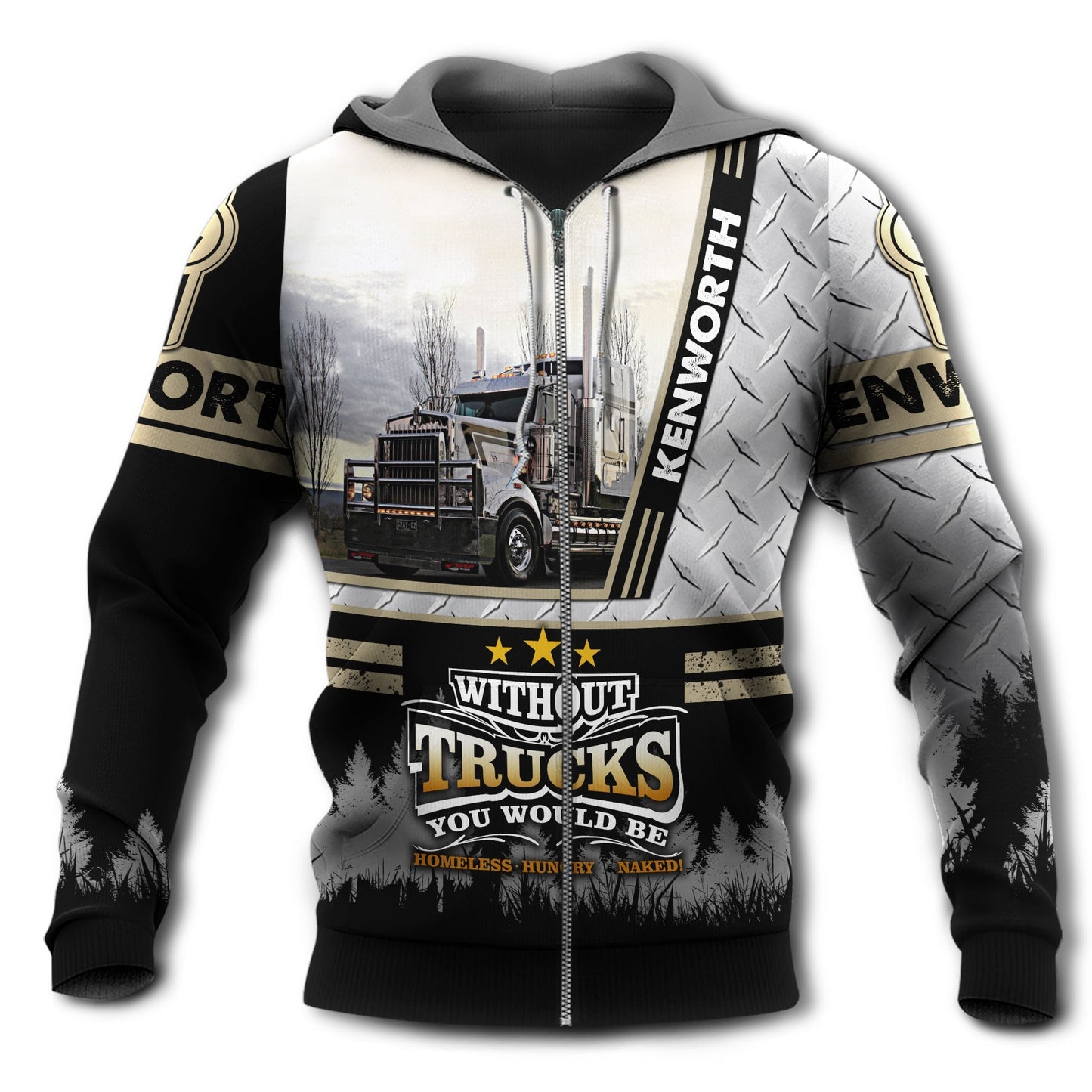 Truck Life Without Truck Quote - 3D Hoodie
