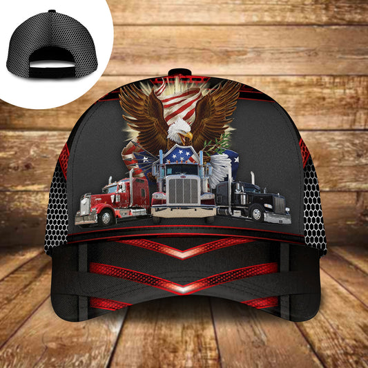Truck Driver Eagle Patriotic Style – Classic Cap