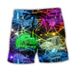 Beach Short / Adults / S Trucker Neon Colorful Style - Beach Short - BEAS05NDN060522 - Owls Matrix LTD