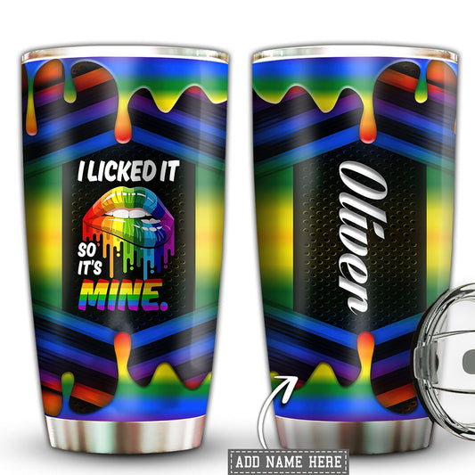 LGBT Pride Lip Love Personalized 20 Oz Tumbler