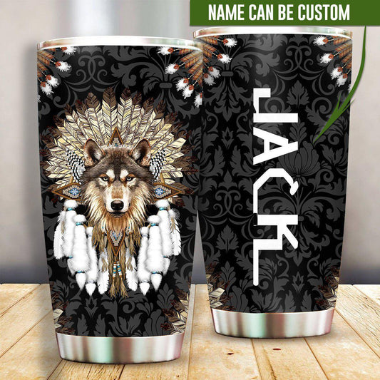 Native American Lover Wolf 20 Oz Tumbler For Travel Gifts