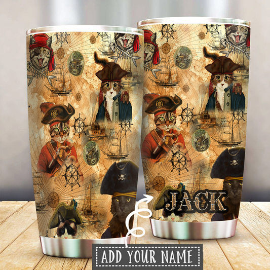 Cat Personalized 20 Oz Tumbler For Travel Gifts