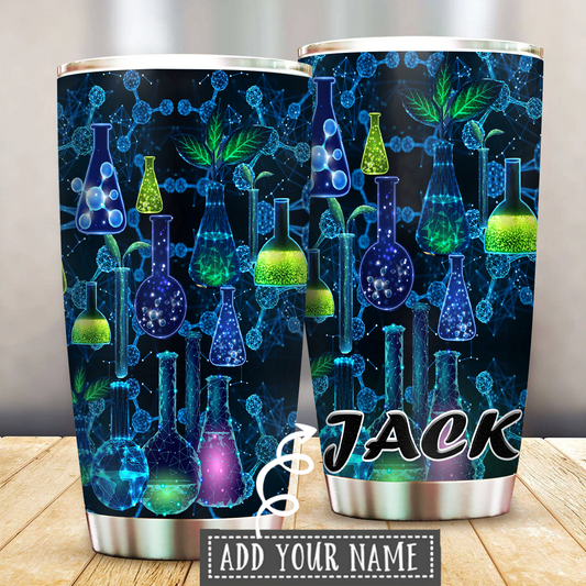 Chemistry Is My Life Personalized 20 Oz Tumbler For Hot Cold Drinks And Travel
