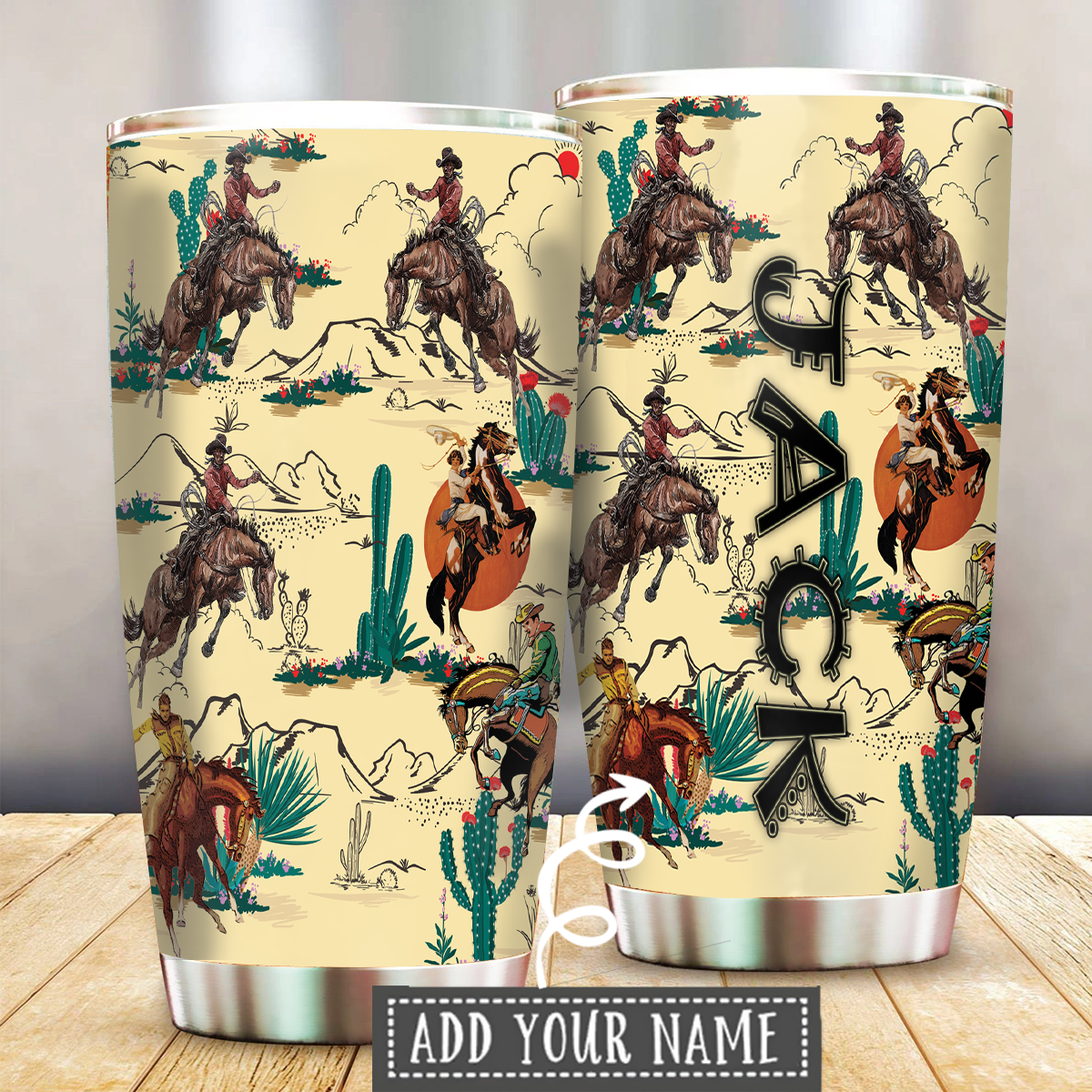 Cowboy Life Personalized 20 Oz Tumbler For Coffee Travel And Daily Use