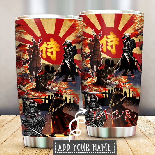 Samurai Life Personalized 20 Oz Tumbler For Hot Cold Drinks And Travel