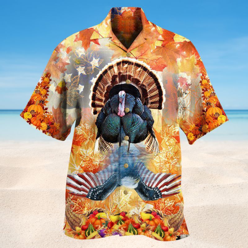 Turkey Love Autumn Love America - Hawaiian Shirt
