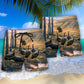 Smiling Turkey Peaceful Life Art - Beach Short