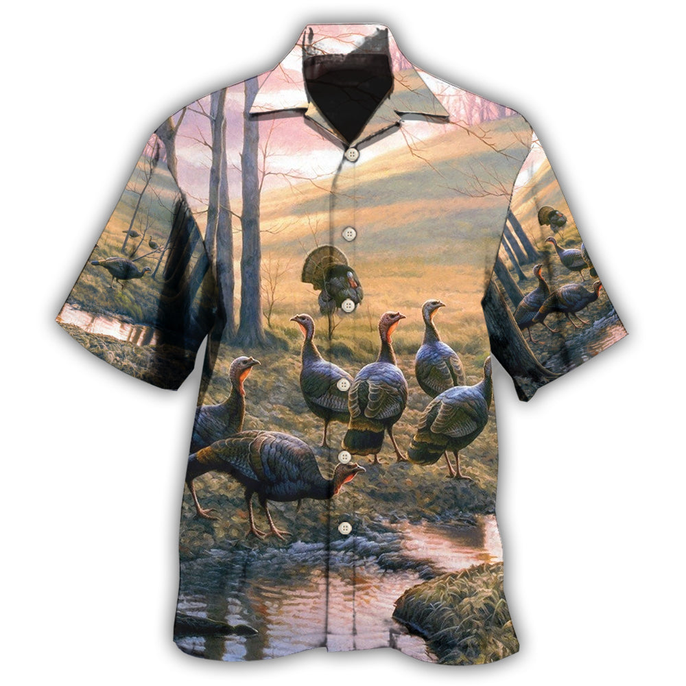 Beautiful Turkey Wildlife Art – Hawaiian Shirt