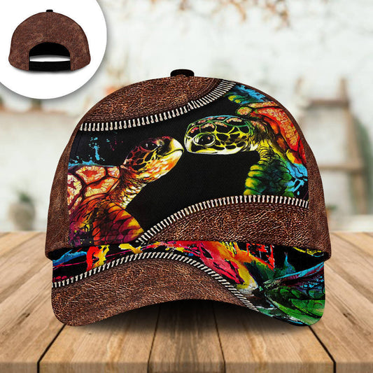 Vintage Turtle Lover Nature Theme – Classic Cap