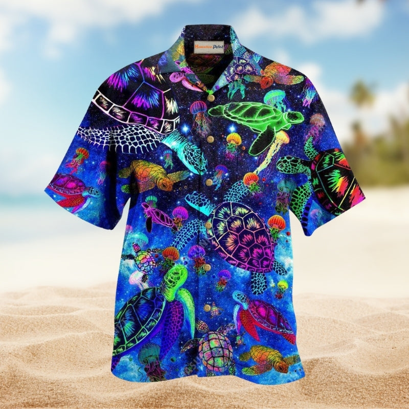 Turtle Amazing Sea Glowing Limited Edition – Hawaiian Shirt