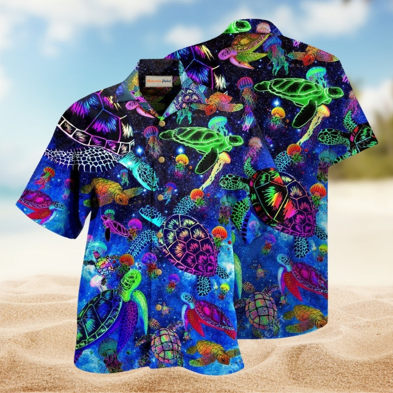 Turtle Amazing Sea Glowing Limited Edition – Hawaiian Shirt