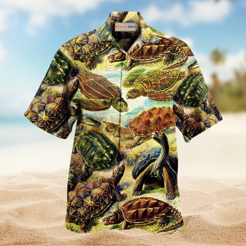 Turtle Be Not Afraid Of Going Slowly Limited Edition – Hawaiian Shirt