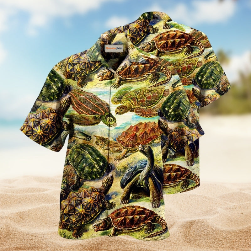 Turtle Be Not Afraid Of Going Slowly Limited Edition – Hawaiian Shirt