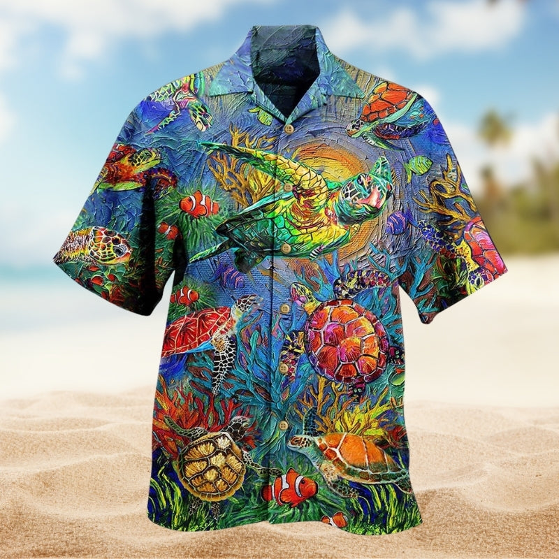 Turtle Have A Turtley Awesome Day Limited Edition – Hawaiian Shirt