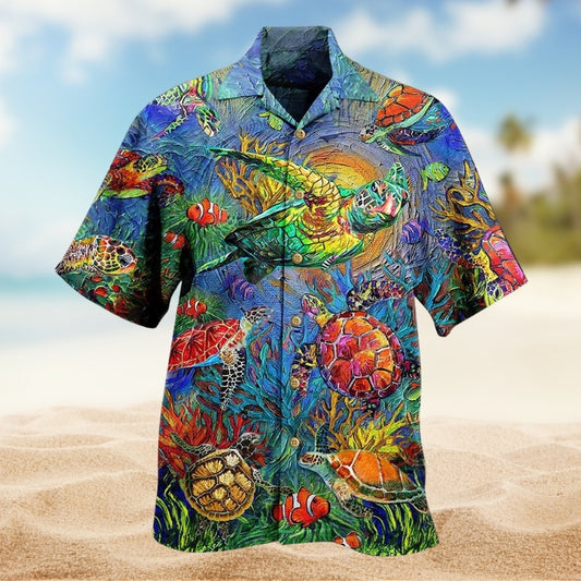 Turtle Have A Turtley Awesome Day Limited Edition – Hawaiian Shirt