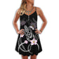 Turtle Beach Soul – Women's Summer Sleeveless V-Neck Camisole Dress