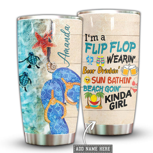 Turtle Girl Personalized 20 Oz Tumbler For Travel Gifts