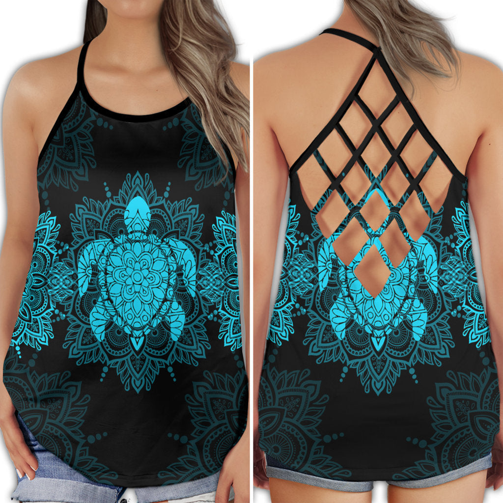 Turtle Beach Ocean Lover Vibes - Hollow Tank Top