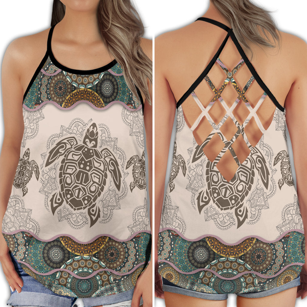 Turtle Beach Ocean Wave Vibes - Hollow Tank Top