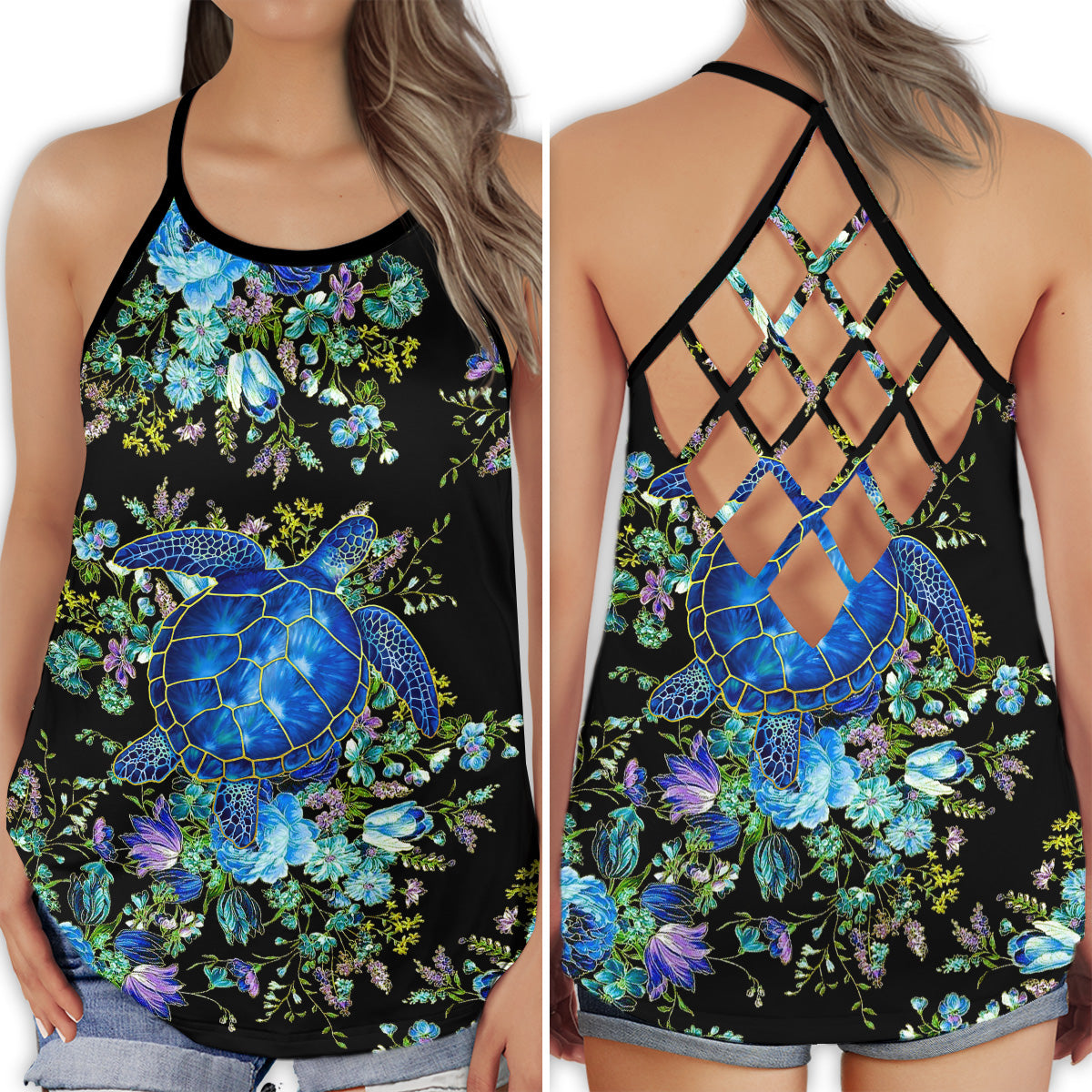 Turtle Beach Ocean Lover - Hollow Tank Top