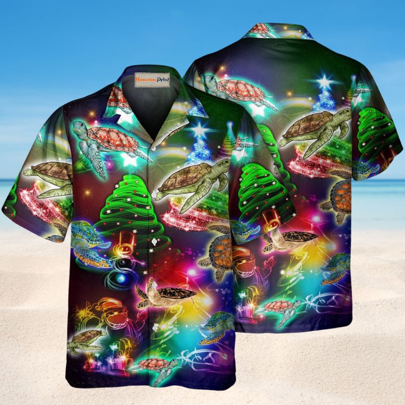 Turtle Neon Light Christmas 1 – Hawaiian Shirt