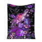 Turtle Purple Turtle 50 x 60 Inch Flannel Blanket For Cozy Bedroom And Sofa Decor