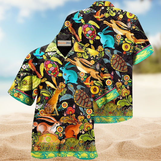 Turtle Rabbit Steady Race Edition – Hawaiian Shirt