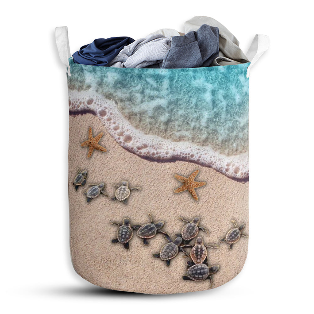 Turtle Sand Sea - Laundry Basket