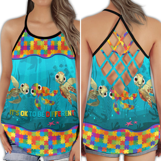 Turtle Swimming To The Moon - Hollow Tank Top