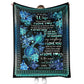 Turtle To My Wife Couple 50 x 60 Inch Flannel Blanket For Cozy Bedroom And Sofa Decor