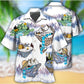 Turtle And Shark Camping Style – Hawaiian Shirt