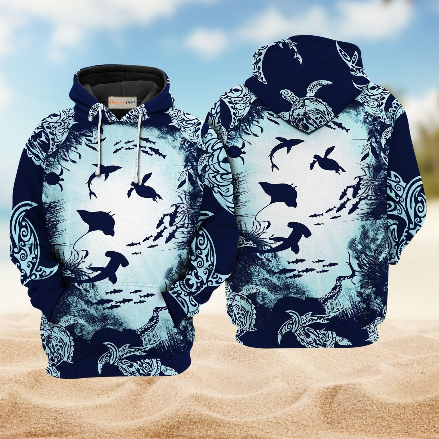 Turtle Aquarium Ocean Life - 3D Hoodie
