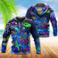 Turtle Glowing Ocean Art - 3D Hoodie