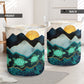Turtle's Landscape With Sun - Laundry Basket - Owls Matrix LTD