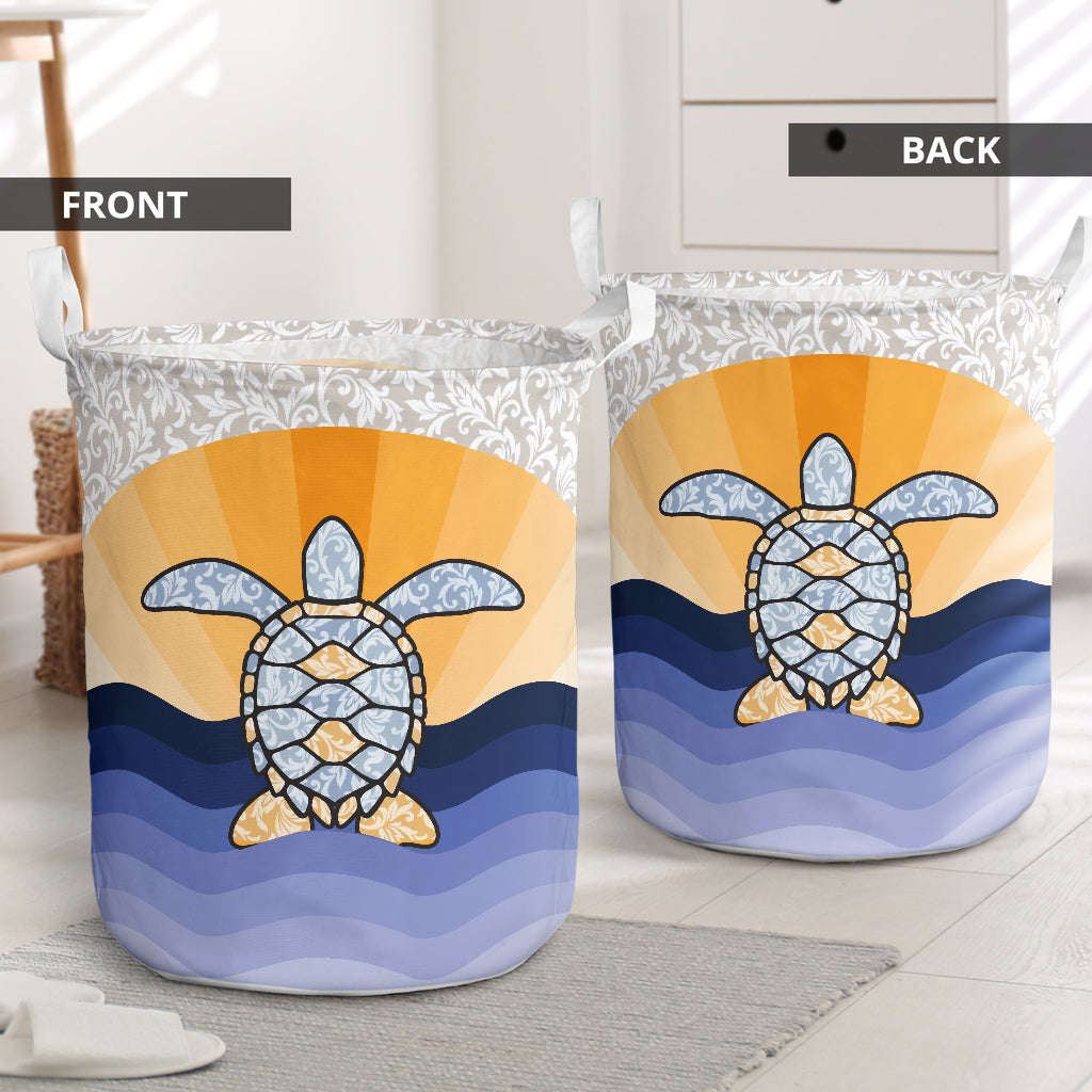 Turtle Palette Color Cute - Laundry Basket - Owls Matrix LTD