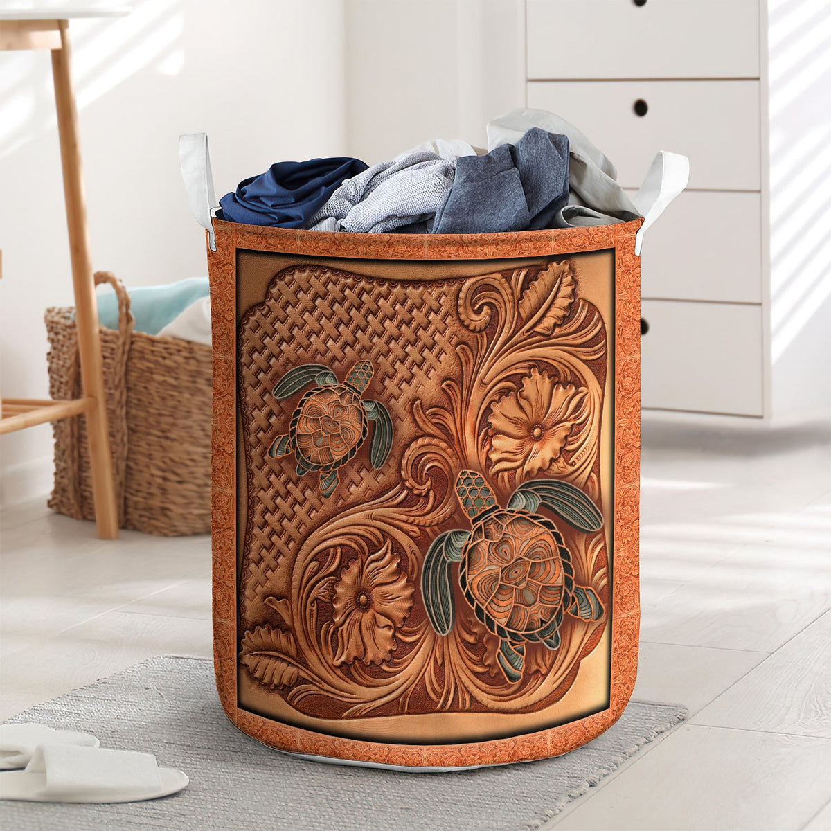 Fantastic turtles - Laundry basket - LAUB04LIN190222-Owls Matrix