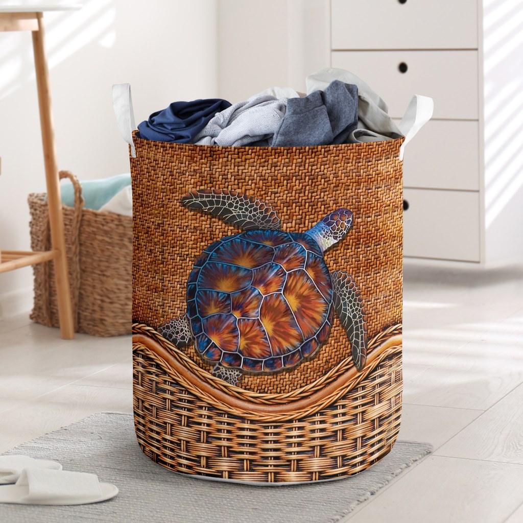 Turtle Sea Basic Style - Laundry Basket - Owls Matrix LTD