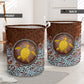 Turtle Vignette Yellow Turtle - Laundry Basket - Owls Matrix LTD