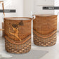 Twirling Baton Rattan Teaxture - Laundry Basket - Owls Matrix LTD