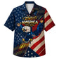 USA 250th Anniversary Wide Hawaiian Shirt- Fierce Screaming Eagle