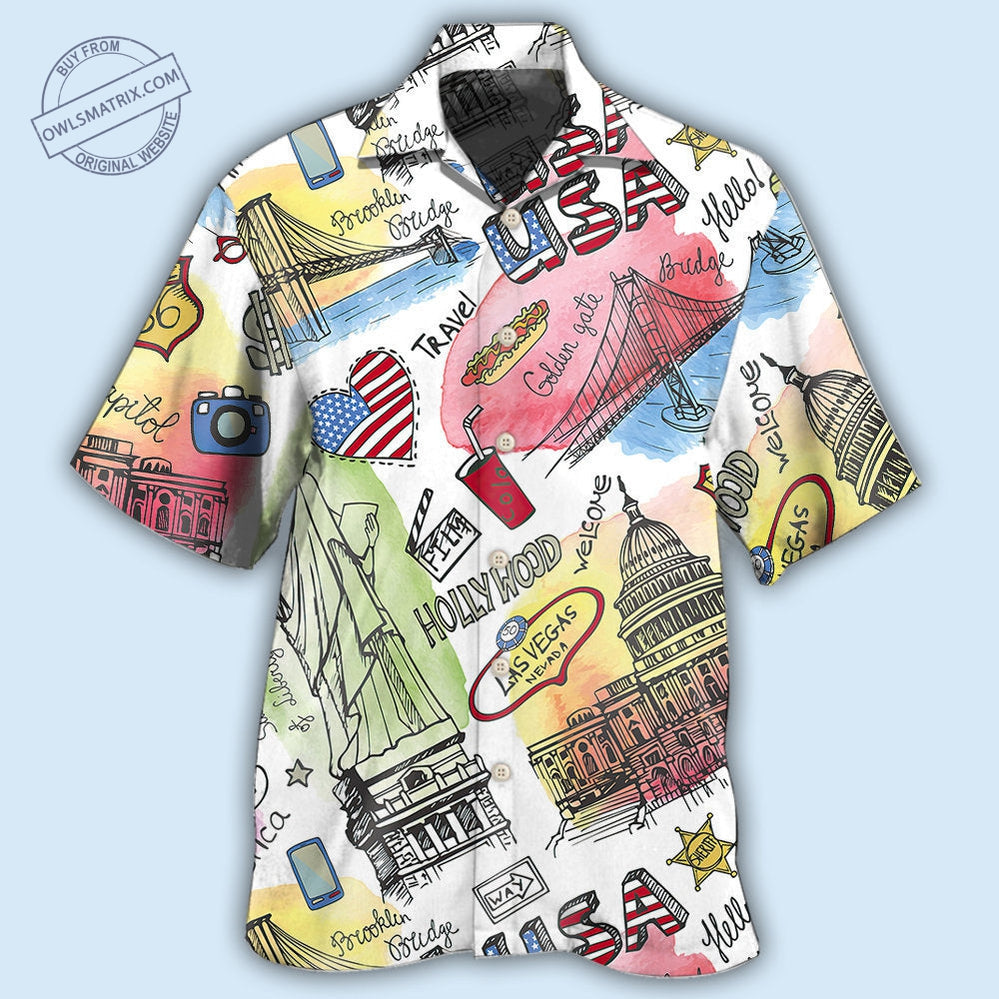 USA Art Style – Hawaiian Shirt